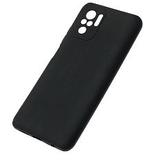 Чехол накладка SOFT TOUCH для XIAOMI Redmi Note 10, Note 10S, POCO M5s, силикон, матовый, цвет черный