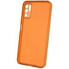 Чехол накладка Clear Case для XIAOMI POCO M3 Pro, XIAOMI Redmi Note 10T 5G, Redmi Note 10 5G, силикон 1.5 мм, защита камеры, цвет прозрачно оранжевый