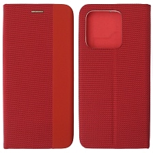 Чехол книжка MESH для XIAOMI Redmi 9C, Redmi 10A, текстиль, силикон, бархат, визитница, цвет красный Чехол книжка MESH для XIAOMI Redmi 9C, Redmi 10A, текстиль, силикон, бархат, визитница, цвет красный