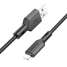 Кабель BOROFONE BX70 Lightning 8 pin, 2.4A, длина 1 метр, цвет черный