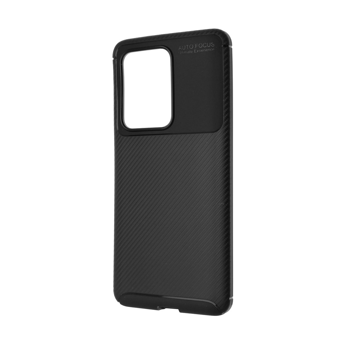 Чехол накладка AUTO FOCUS UE для SAMSUNG Galaxy S20 Ultra (SM-G988), силикон, матовый, цвет черный.