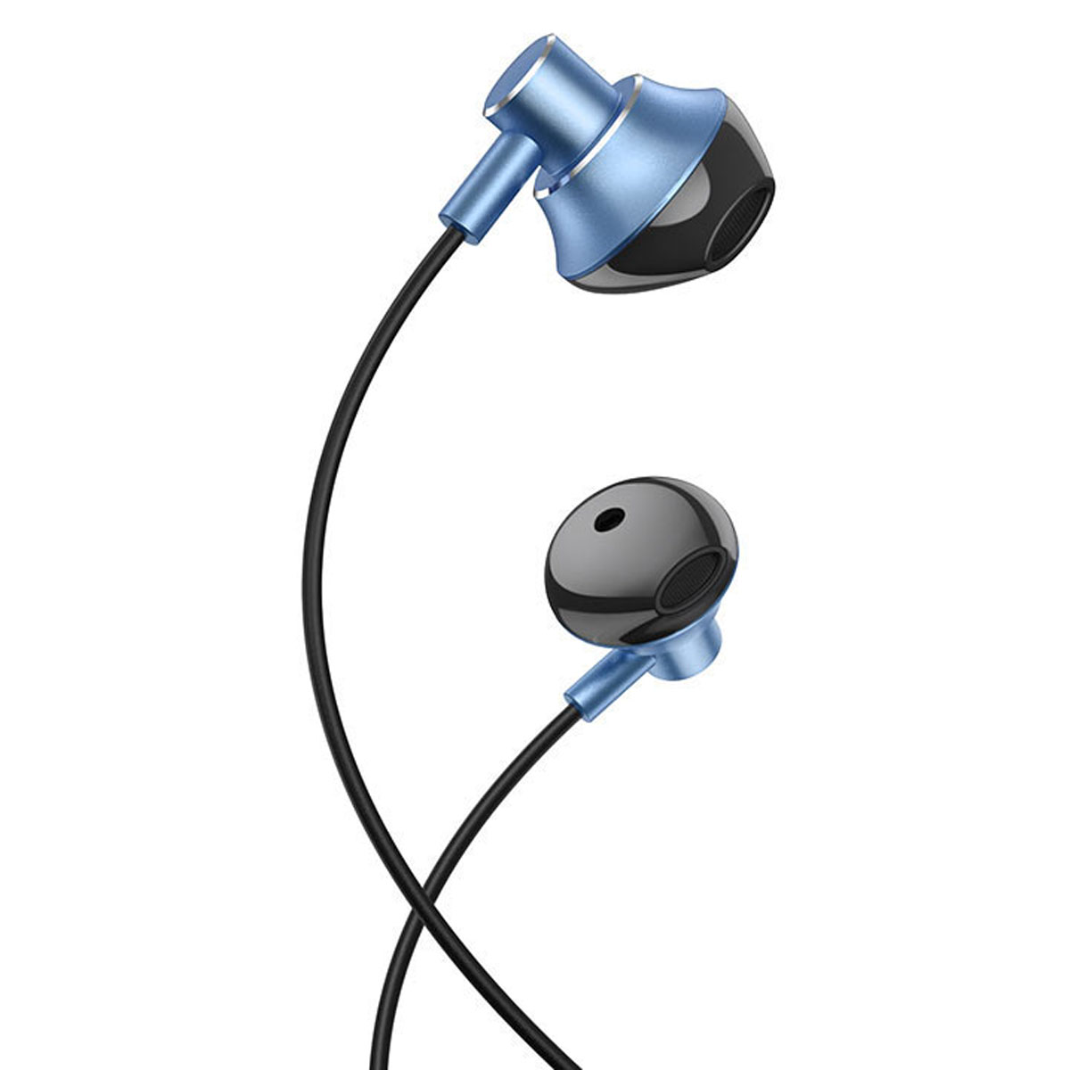 Гарнитура (наушники с микрофоном) проводная, HOCO M75 Belle, цвет синий
