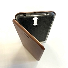 Чехол книжка для XIAOMI REDMI 5 PLUS, NOTE 5, визитница, силикон, цвет розовое золото