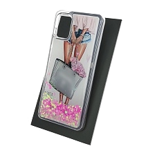 Чехол накладка TransFusion для SAMSUNG Galaxy A31 (SM-A315), силикон, переливашка, рисунок Шанель ANASTASIA.