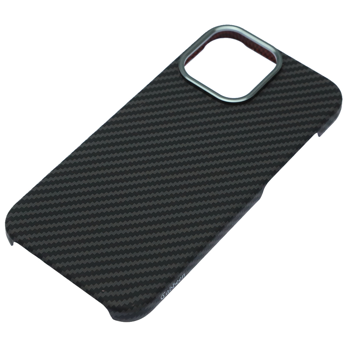 Чехол накладка Cabbeen с поддержкой MagSafe для APPLE iPhone 16 Pro Max, карбон, цвет темно серый