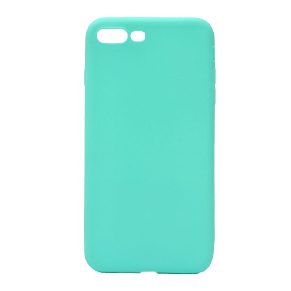 Чехол накладка для APPLE iPhone 7 Plus, 8 Plus, силикон, цвет бирюзовый.