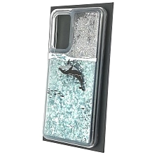 Чехол накладка для SAMSUNG Galaxy A52 (SM-A525F), силикон, переливашка, рисунок кит