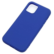 Чехол накладка для APPLE iPhone 12 mini (5.4"), силикон, цвет синий