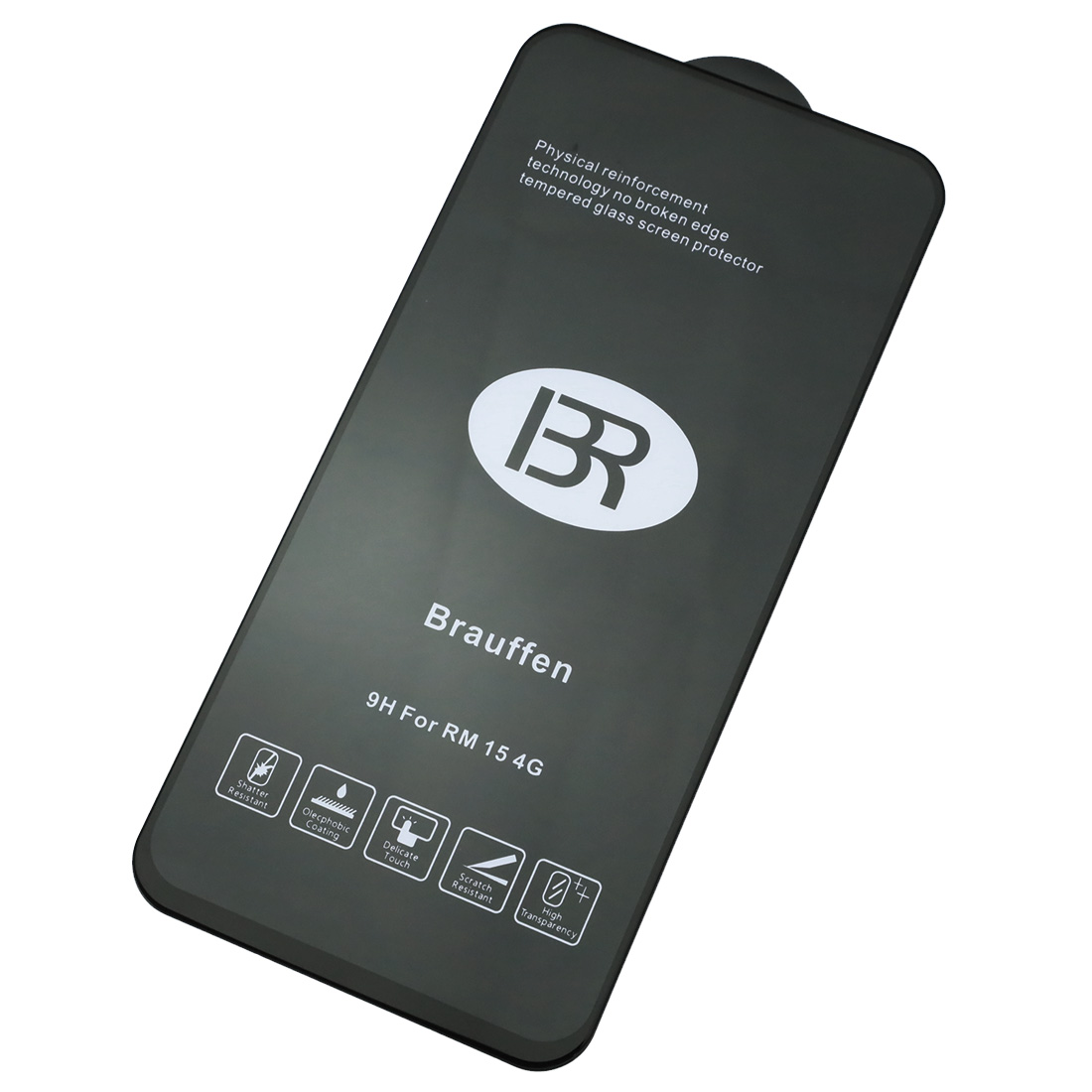 Защитное стекло 5D BRAUFFEN для XIAOMI Redmi 15 4G, цвет окантовки черный