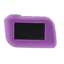 Чехол для брелка автосигнализации StarLine A36 A39 A60 A63 A66 A90 A93 A96, силикон, цвет фиолетовый