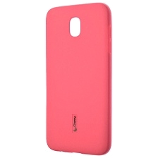 Чехол накладка Cherry для SAMSUNG Galaxy J5 2017 (SM-J530), силикон, цвет розовый