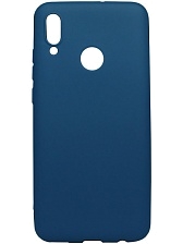 Чехол накладка для HUAWEI Honor 8A, Y6 2019, силикон, цвет синий.