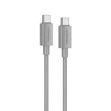Кабель HOCO X107 Favor USB Type C на USB Type C, 60W, длина 1 метр, цвет серый Кабель HOCO X107 Favor USB Type C на USB Type C, 60W, длина 1 метр, цвет серый