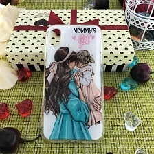 Чехол накладка для APPLE iPhone X, XS, силикон, рисунок MOMMYS Girl.