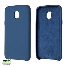 Чехол накладка для SAMSUNG Galaxy J3 2017 (SM-J330), силикон, матовый, цвет синий