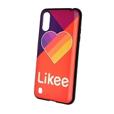 Чехол накладка для SAMSUNG Galaxy A01 (SM-A015F), силикон, рисунок Likee Red | РЕТРО 4