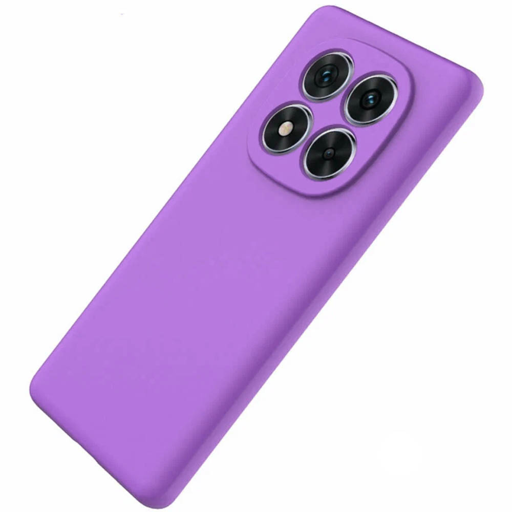 Чехол накладка Silky для XIAOMI Redmi Note 15 5G, защита камеры, силикон, противоударный, сиреневый