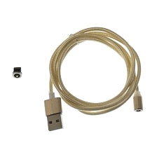 Магнитный зарядный кабель FLOVEME APPLE Lightning 8 pin, 2A, длина 1 метр, цвет золотистый | Последняя цена