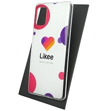Чехол накладка Vinil для SAMSUNG Galaxy A51 (SM-A515), A31 (SM-A315), силикон, рисунок Likee, цвет белый