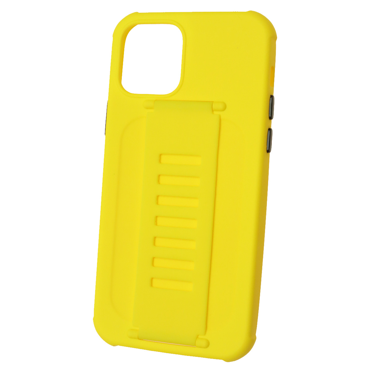 Чехол накладка LADDER NANO для APPLE iPhone 12, iPhone 12 PRO (6.1), силикон, держатель, цвет желтый