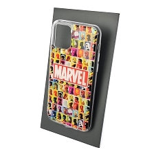 Чехол накладка для APPLE iPhone 11 Pro, силикон, глянцевый, рисунок MARVEL