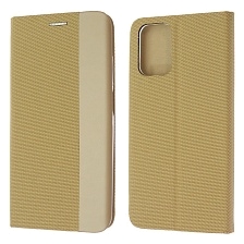 Чехол книжка MESH для XIAOMI Redmi Note 10, Redmi Note 10S, POCO M5s, текстиль, силикон, бархат, визитница, цвет золотистый