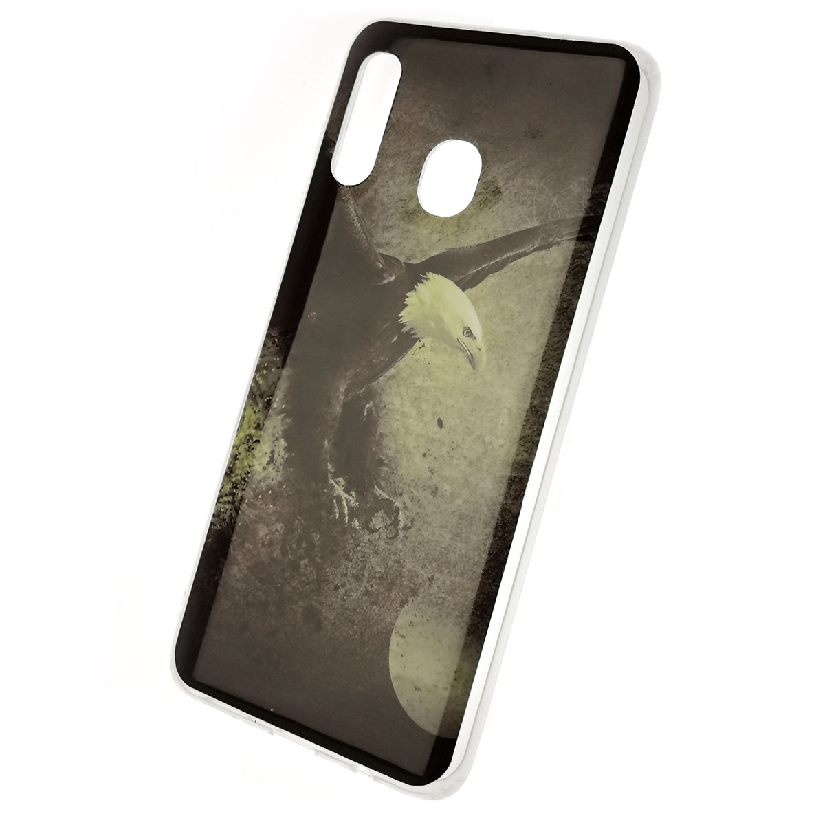Чехол накладка для SAMSUNG Galaxy A30 2019 (SM-A305), силикон, рисунок орел. Чехол накладка для SAMSUNG Galaxy A30 2019 (SM-A305), силикон, рисунок орел.