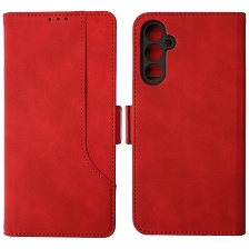 Чехол книжка NICE для SAMSUNG Galaxy A34, экокожа, визитница, цвет красный
