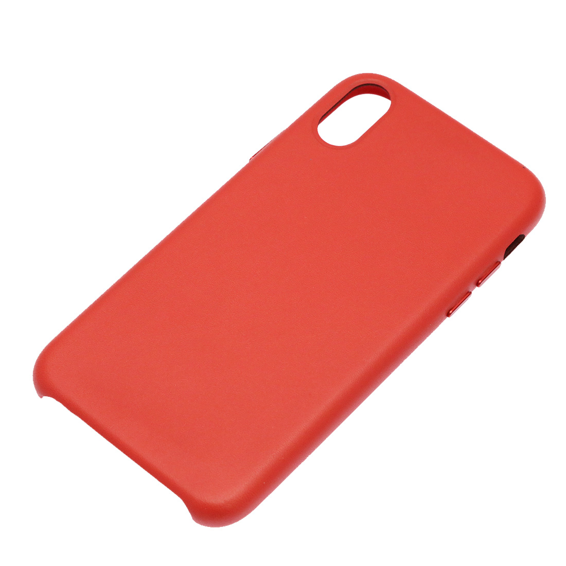 Чехол накладка Leather Case для APPLE iPhone XR, силикон, бархат, экокожа, цвет красный