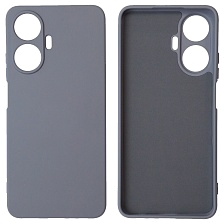 Чехол накладка NANO для Realme C55, силикон, бархат, цвет космический серый