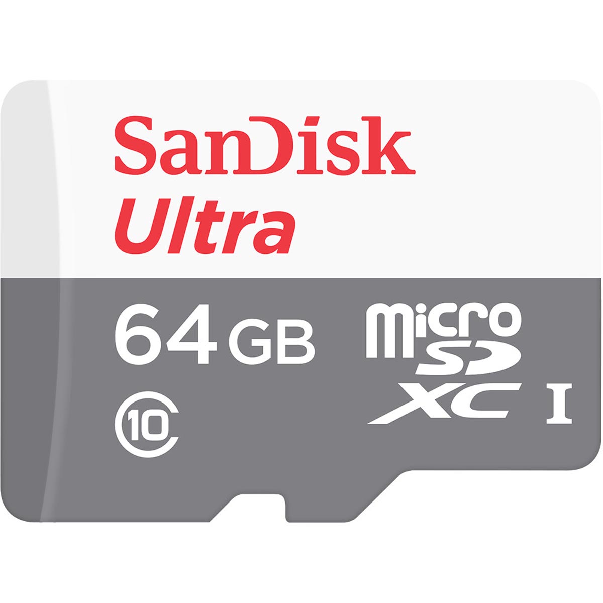 Карта памяти MicroSDXC 64GB SANDISK Class 10 Ultra Light UHS-I, 100 Mb/s, без адаптера