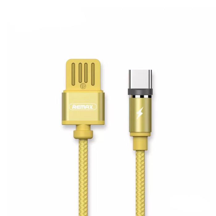 Кабель USB - MicroUSB Remax RC-095m (магнитный, оплетка ткань) Золото. Кабель USB - MicroUSB Remax RC-095m (магнитный, оплетка ткань) Золото.