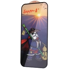 Защитное стекло Super-A+ для APPLE iPhone 15 Pro, цвет окантовки черный Защитное стекло Super-A+ для APPLE iPhone 15 Pro, цвет окантовки черный