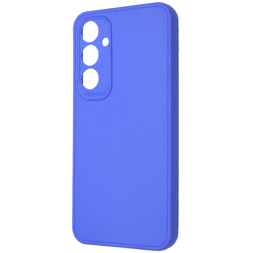 Чехол накладка для SAMSUNG Galaxy A35, защита камеры, силикон, цвет синий