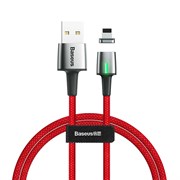 BASEUS CALXC-A09 кабель магнитный Lightning USB 8-pin Zinc Magnetic Cable, длина 1 метр, цвет красный | Последняя цена