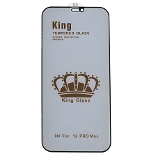 Защитное стекло Антишпион King Glass для APPLE iPhone 12 Pro Max (6.7"), цвет окантовки черный Защитное стекло Антишпион King Glass для APPLE iPhone 12 Pro Max (6.7"), цвет окантовки черный