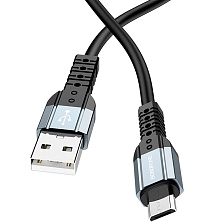 Кабель BOROFONE BX64 Special, Micro USB, 2.4A, длина 1 метр, цвет черный