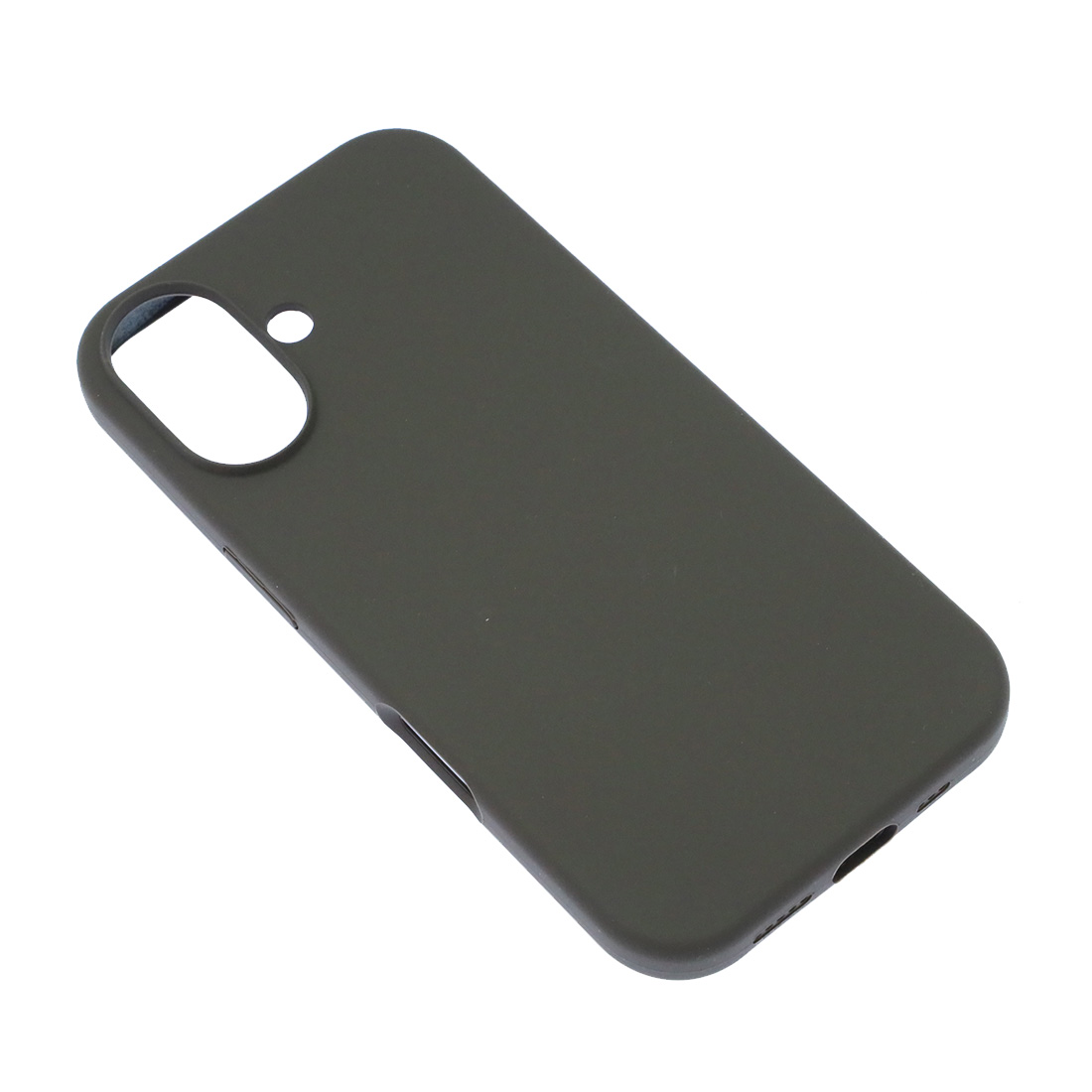Чехол накладка Silicon Case для APPLE iPhone 16 (6.1"), силикон, бархат, цвет кофейный