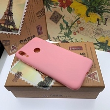 Чехол накладка для HUAWEI Honor 8C (BKK-L21), силикон, матовый, цвет розовый