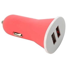 АЗУ (Автомобильное зарядное устройство) YY-XLB, 2.1A, 2 USB, цвет розовый