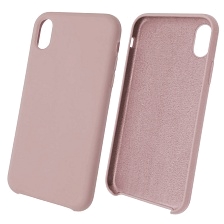 Чехол накладка Silicon Case для APPLE iPhone XR, силикон, бархат, цвет лаванда