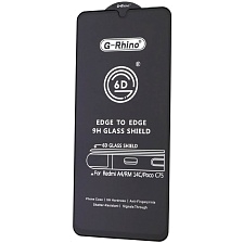 Защитное стекло 6D G-Rhino для XIAOMI Redmi 14C, Redmi A4, Redmi A5, POCO C71, POCO C75, цвет окантовки черный