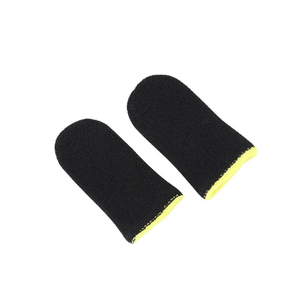 Сенсорные напальчники для игр на смартфоне (комплект 2 шт.), цвет черно желтый