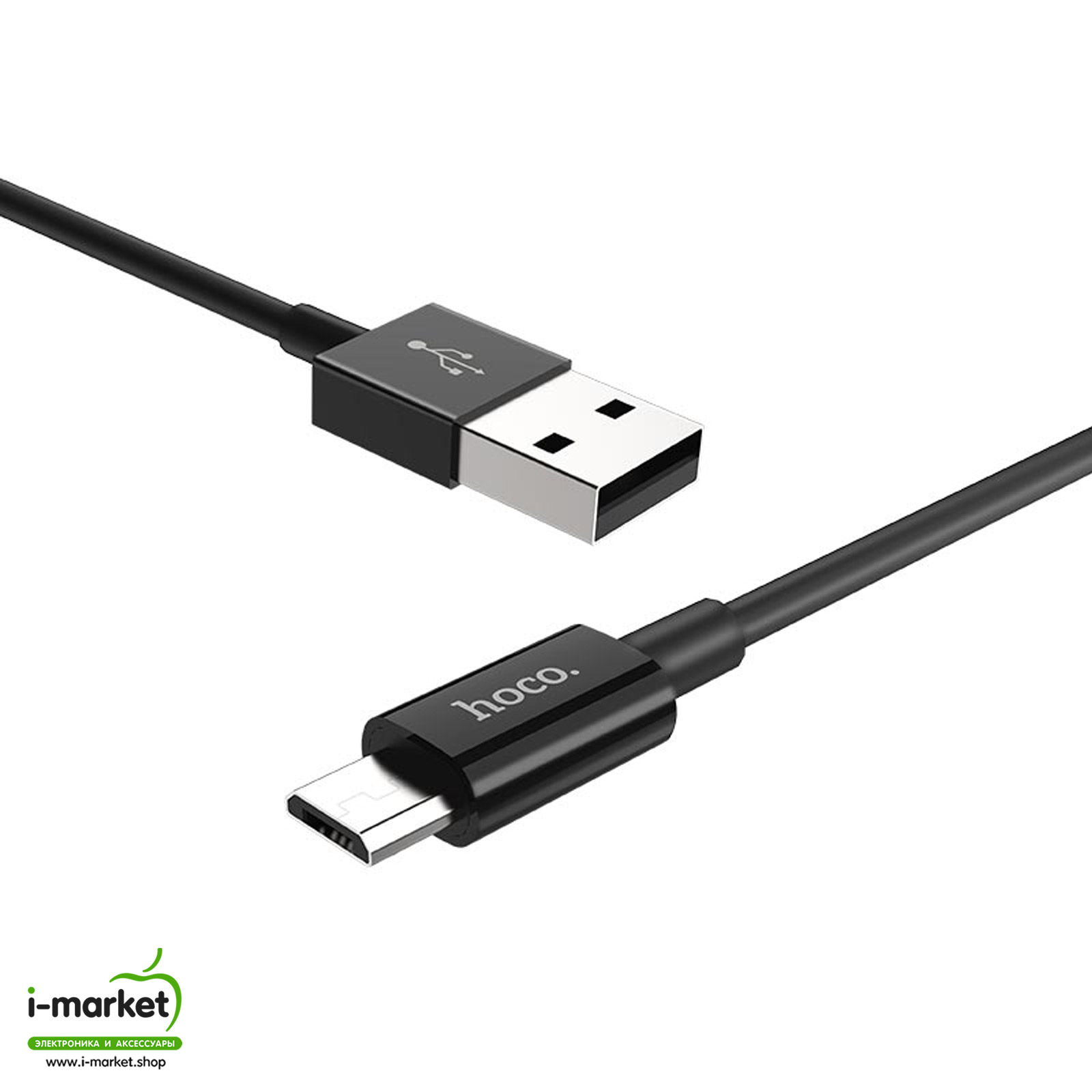 Кабель Micro USB HOCO X23 Skilled, длина 1 метр, цвет черный
