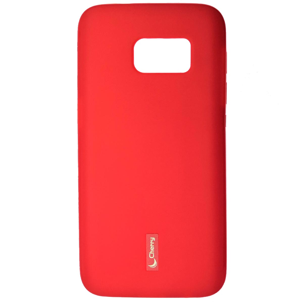 Чехол накладка Cherry для SAMSUNG Galaxy S7 (SM-G930), силикон, цвет красный