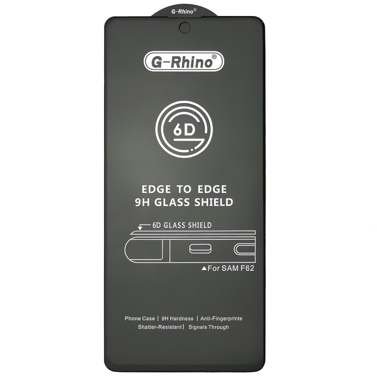 Защитное стекло 6D G-Rhino для SAMSUNG Galaxy F62, M62, M51, цвет окантовки черный Защитное стекло 6D G-Rhino для SAMSUNG Galaxy F62, M62, M51, цвет окантовки черный