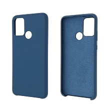 Чехол накладка Silicon Cover для HUAWEI Honor 9A (MOA-LX9N), силикон, бархат, цвет синий кобальт.