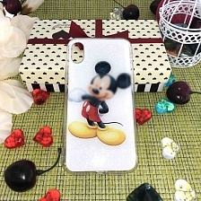 Чехол накладка для APPLE iPhone X, XS, силикон, рисунок Mickey Mouse.