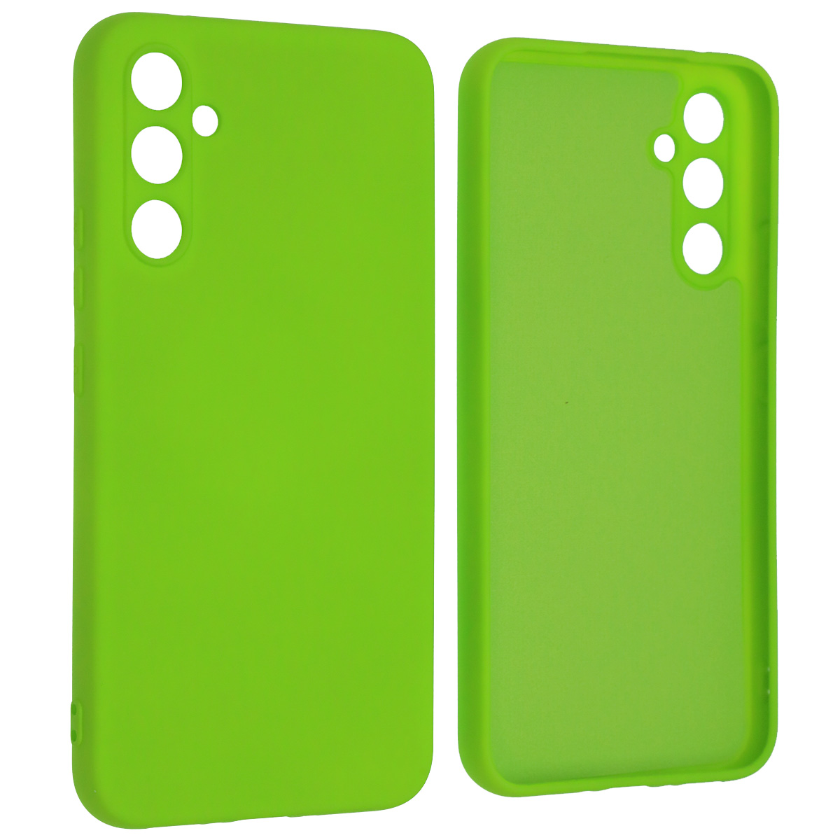 Чехол накладка NANO для SAMSUNG Galaxy A34 5G, силикон, бархат, цвет ярко зеленый