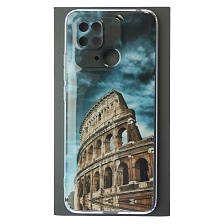 Чехол накладка для XIAOMI Redmi 10C, XIAOMI POCO C40, силикон, защита камеры, глянцевый, рисунок Колизей